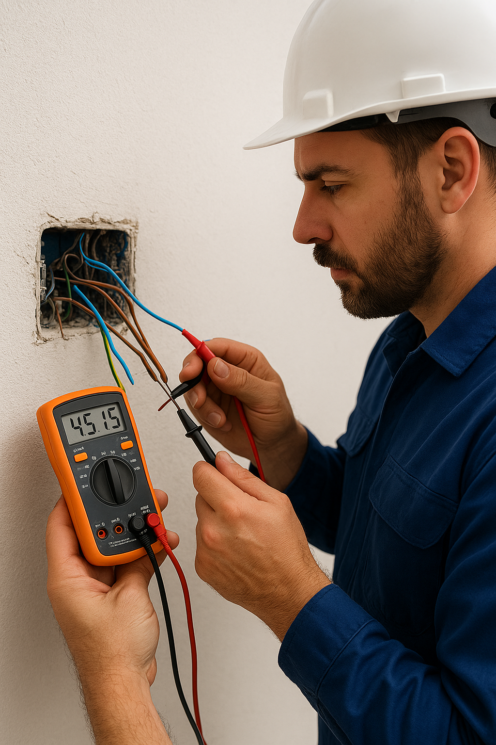 إصلاح عطل كهربائي في منزل العميل محمد بحي العليا