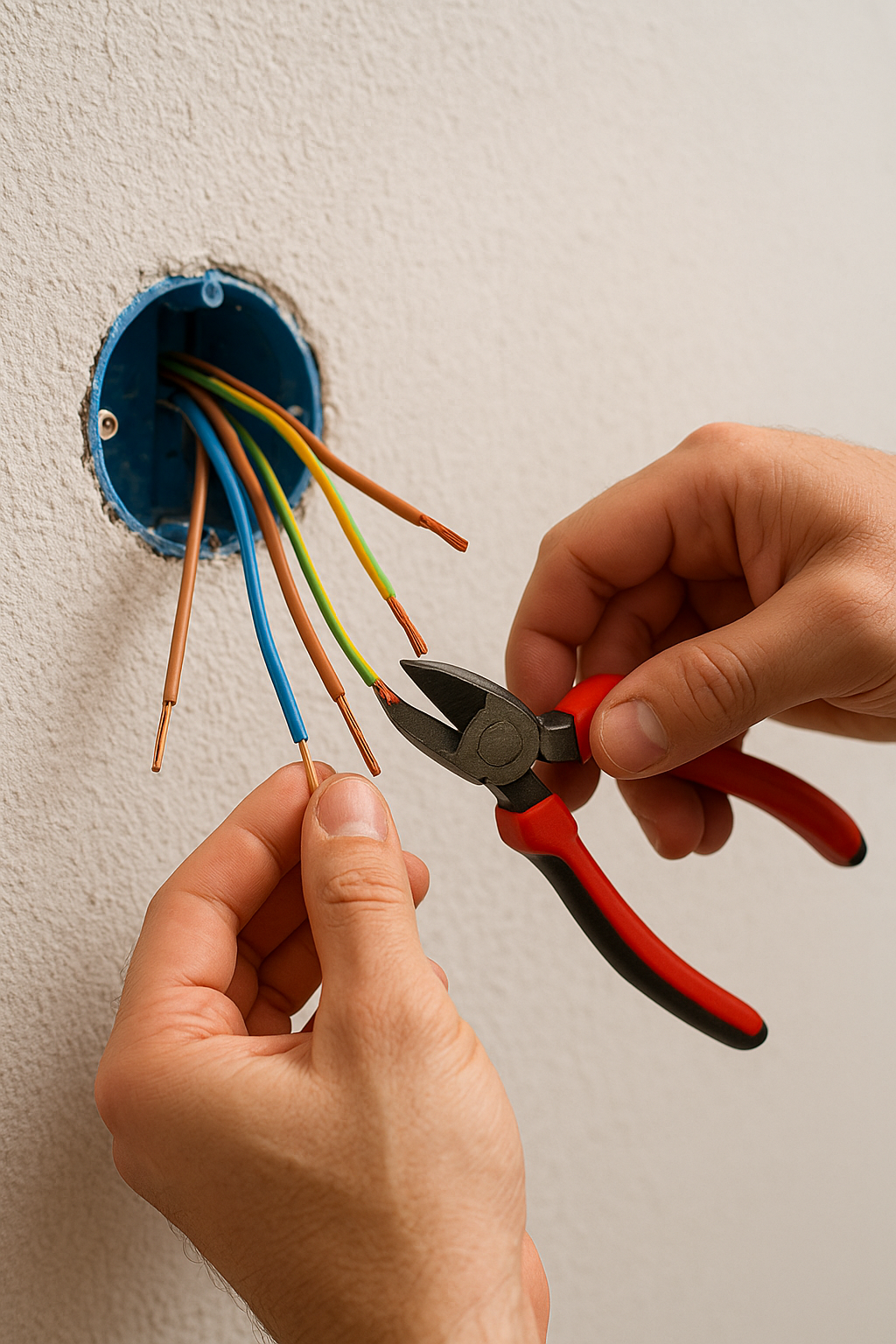 تمديدات كهربائية جديدة في فيلا بحي النخيل